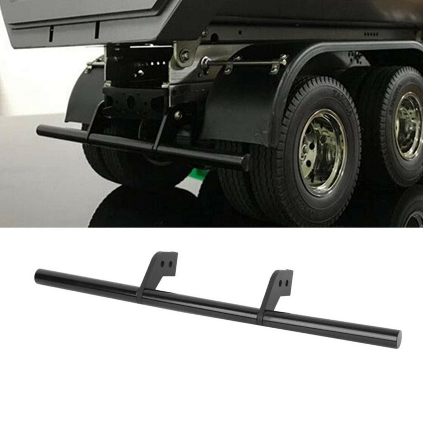 Trailer Alloy Rear Bumper Guard For Hot Racing Tamiya 1/14 Tractor Replacement