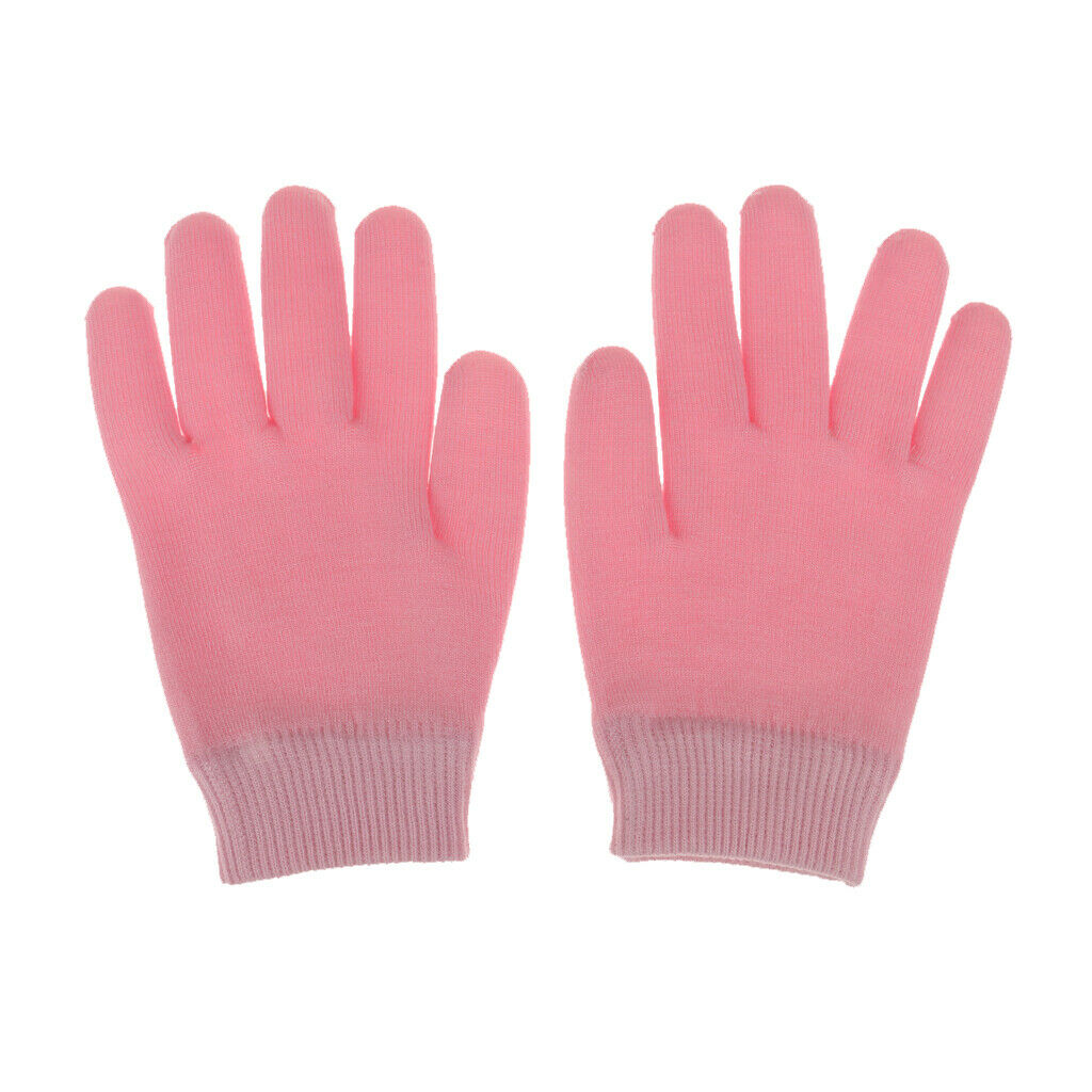 Beauty SPA Moisturizing Skincare Gel Therapy Treatment Gloves Pink