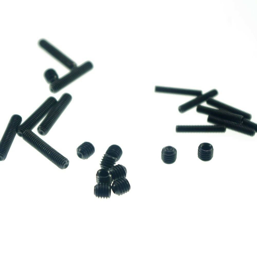 Lot100 M8x8mm Head Hex Socket Set Grub Screws Metric Threaded flat-head