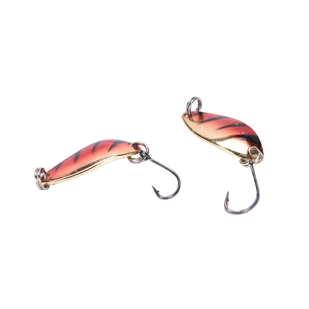 5pcs/lot 3g 30mm Spinner Spoon Fishing Lure Metal Lures Colorful Hard Bait.l8