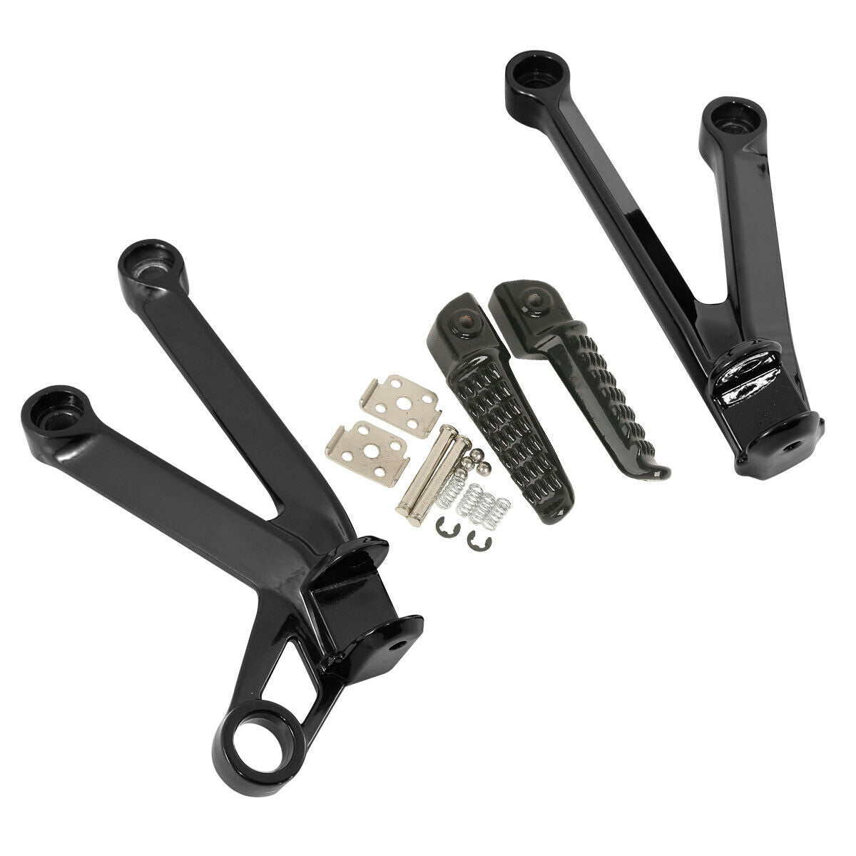Rear Footrest Foot Peg Brackets Set Fit For Kawasaki Ninja ZX10R 2004-2005