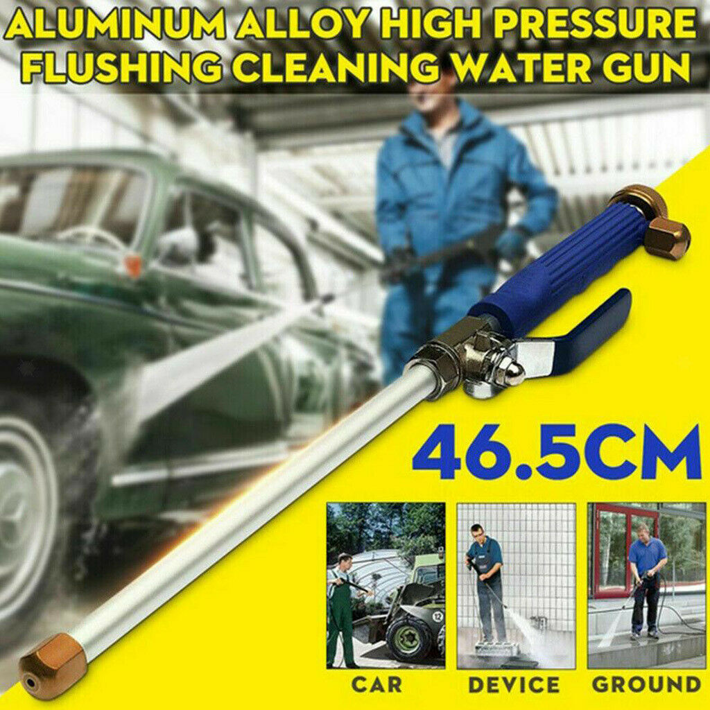 High Pressure Power Washer, Pressure Washer Gun with Hose Connect Adapter, Glass