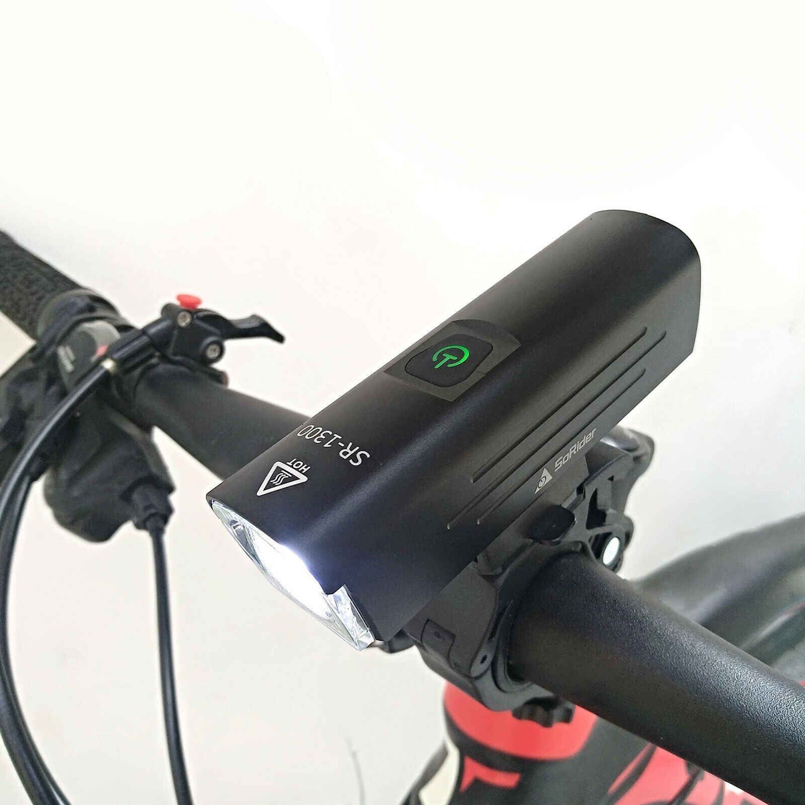 USB Bike Headlight Waterproof Mountain Bike Night Cycling Front Light