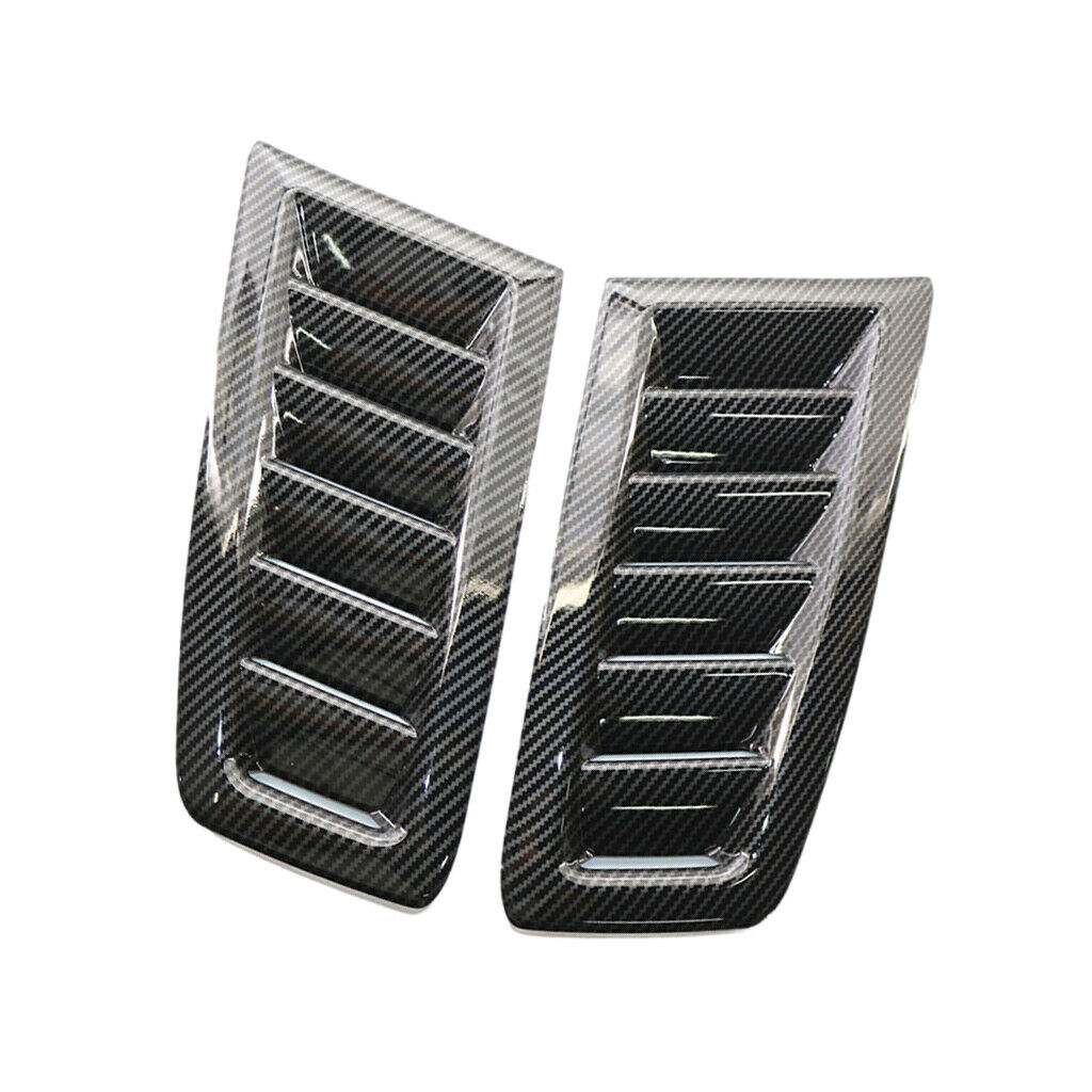 2pcs Hood Vent Louvers Bonnet Cover Accessory Compatible for Ford Focus RS