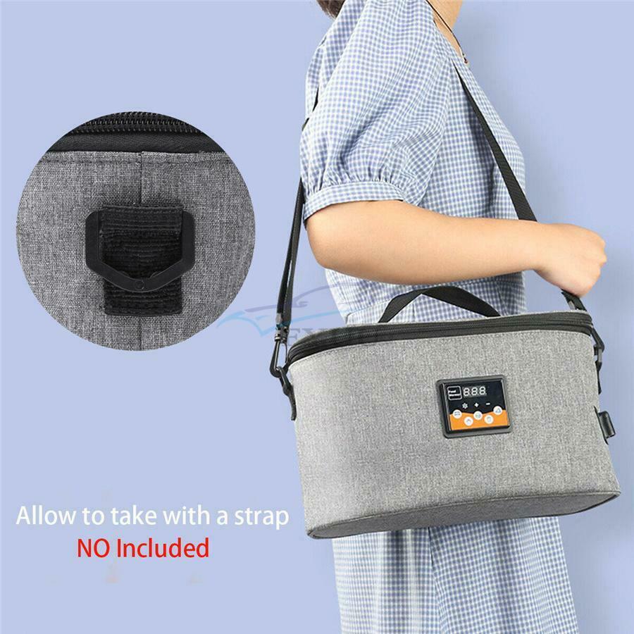 11.81''×5.91''×6.30'' Waterproof 12V Foldable Lunch Box Food Heating Bag For Car