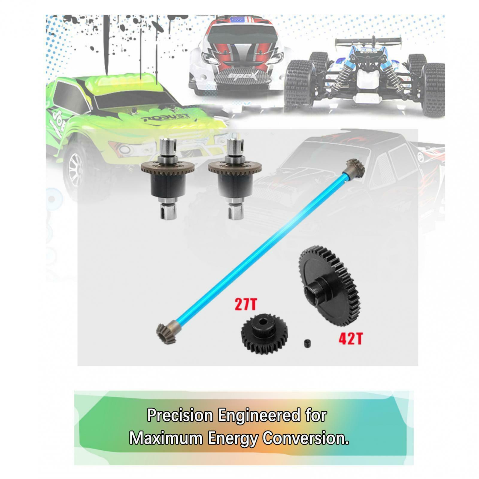 1 Set for Wltoys 1/18 Metal 27/42T RC Gear Set Spare Parts Fitting Accessory