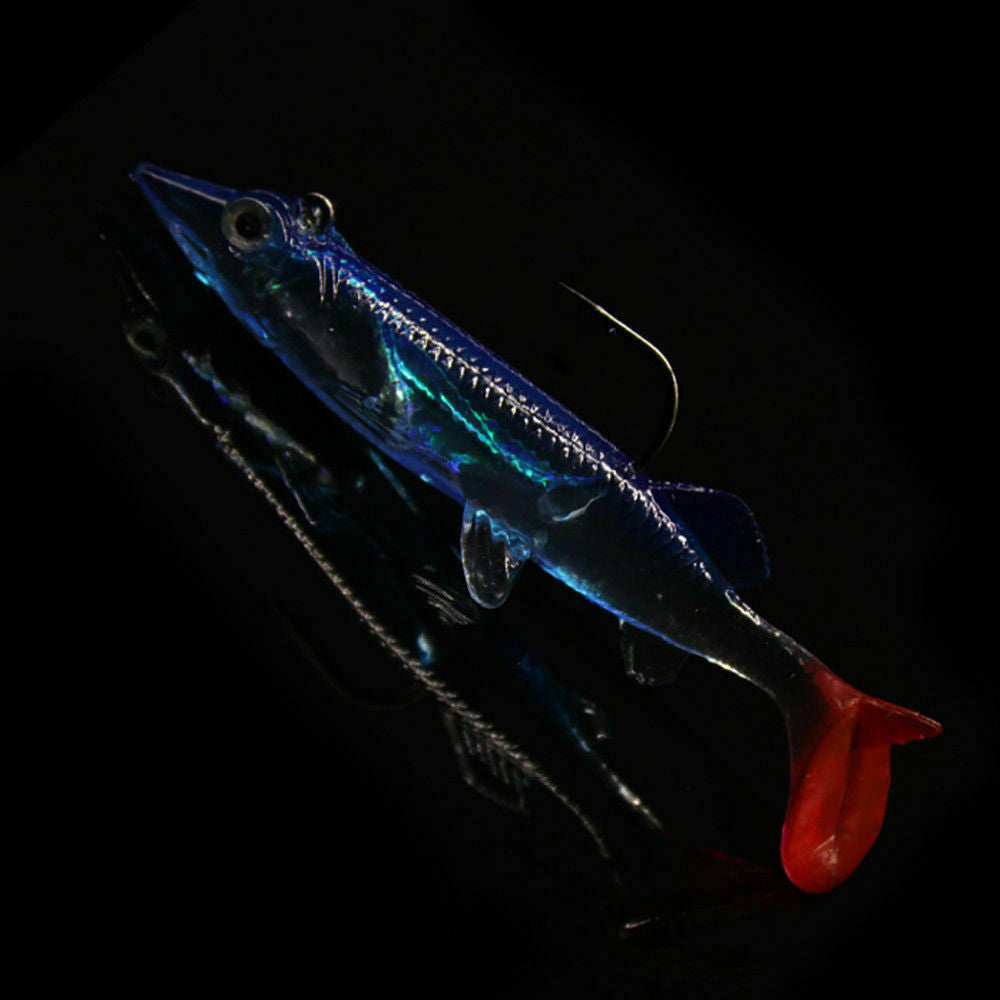 Minnow Night Plastic Fishing Lure Bait Hooks Bass Fish Crankbait Tackle Fish