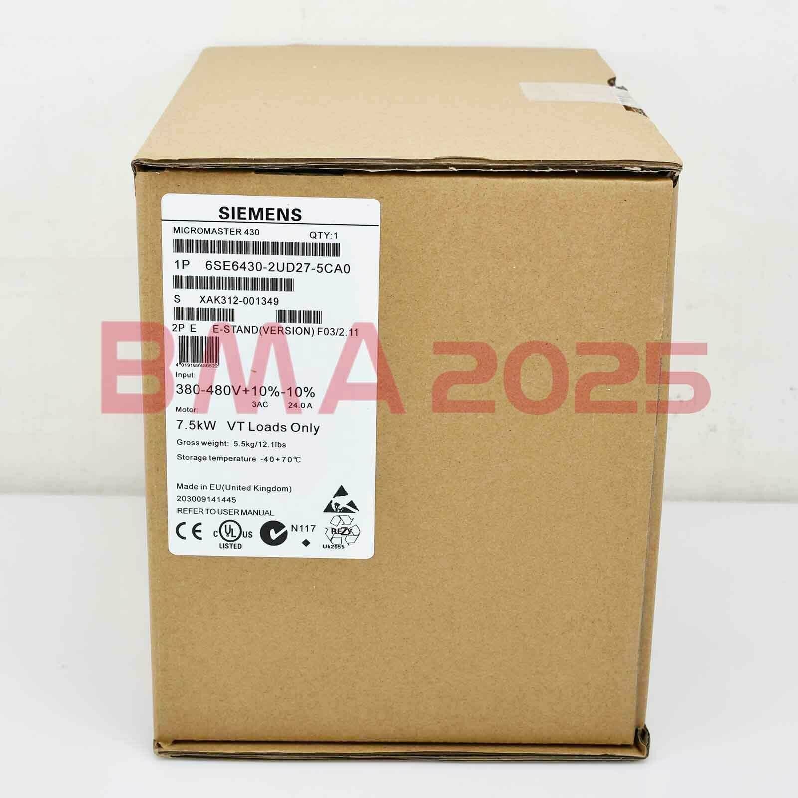 New 6SE6 430-2UD27-5CA0 6SE6430-2UD27-5CA0 1 year warranty DHL free Ship SM9T