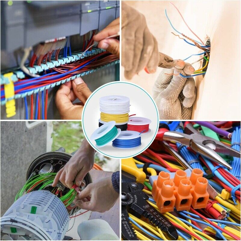 22AWG Electronics Wire Kit, Jumper Wire Hook Up Wire Kit Flexible Silicone WirI9