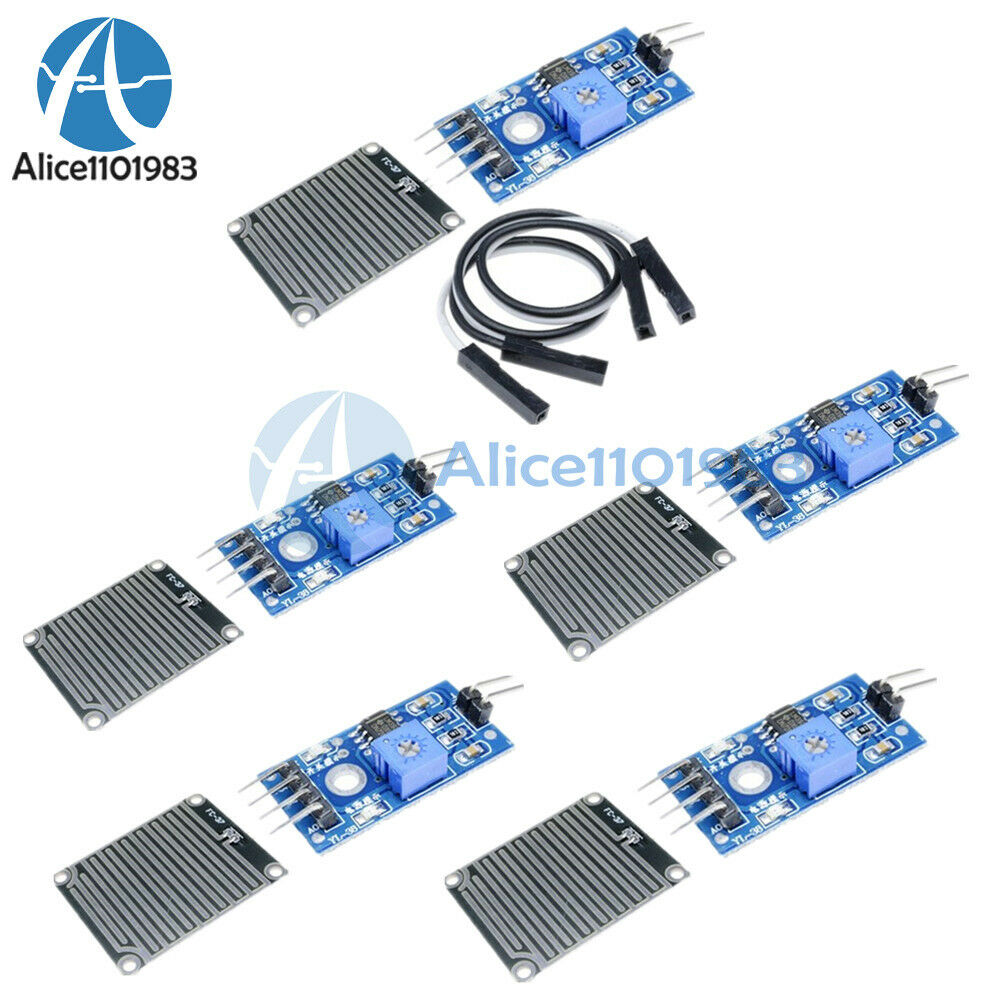 10PCS Raindrops Detection Sensor Modue Rain Weather Module Humidity For Arduino