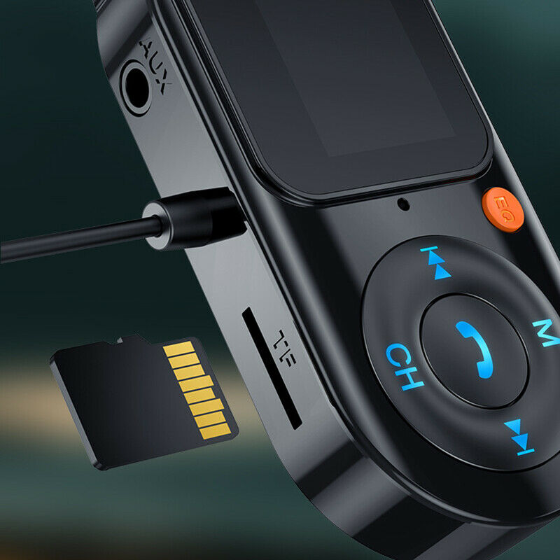 Car FM Transmitter Bluetooth 5.0 Handsfree Stereo AUX Audio MP3 Player USB TypX8
