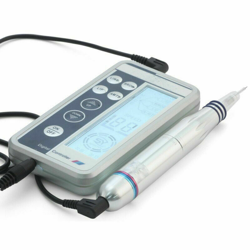 Digital Permanent Eyebrow Lip Eyeline Rotary Makeup Tattoo Pen Machine w/ Needle