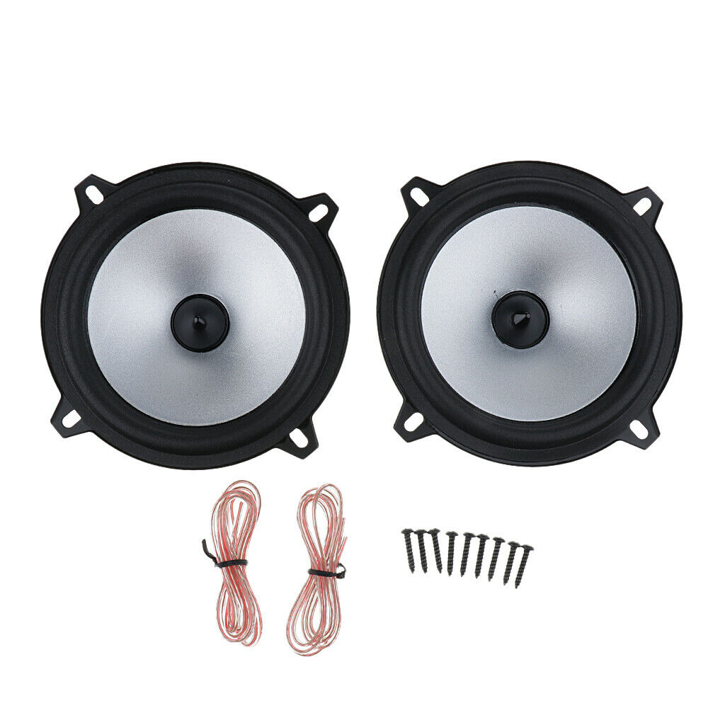 1 Pair of 5 "car Audio Stereo Subwoofer Woofer Full Range Speakers, Aftermarket