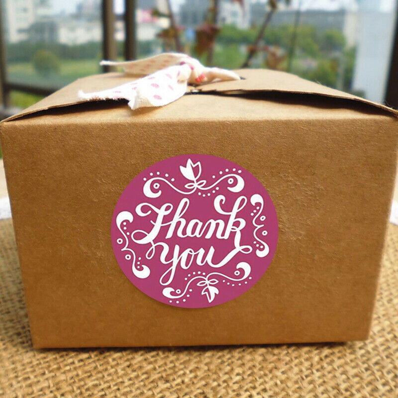 12 styles Round Thank You Stickers Scrapbooking For Package Seal Labels S.l8