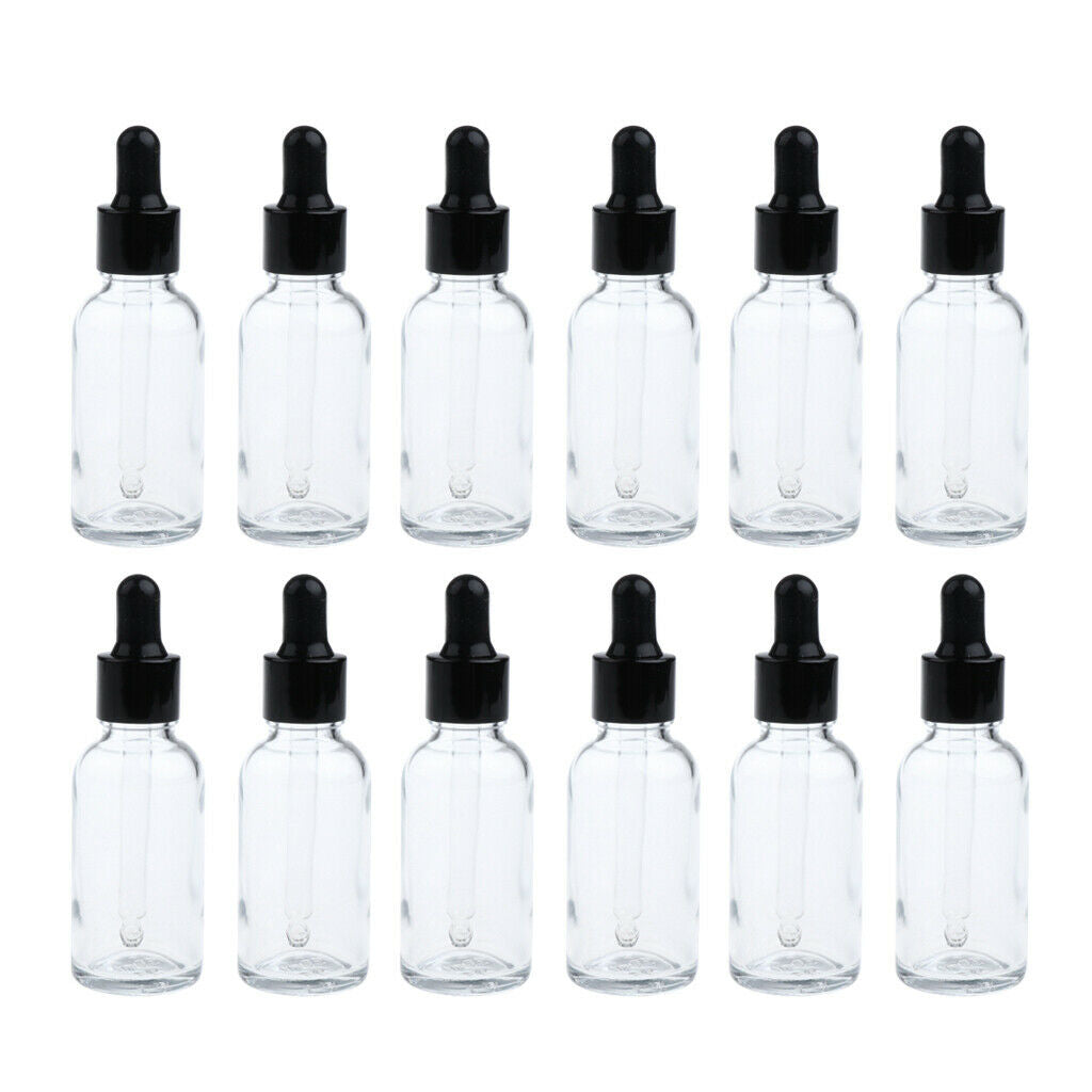 24 Pieces Empty Essential Oils Dropper Bottles Aromatherapy for 30ml Liquid