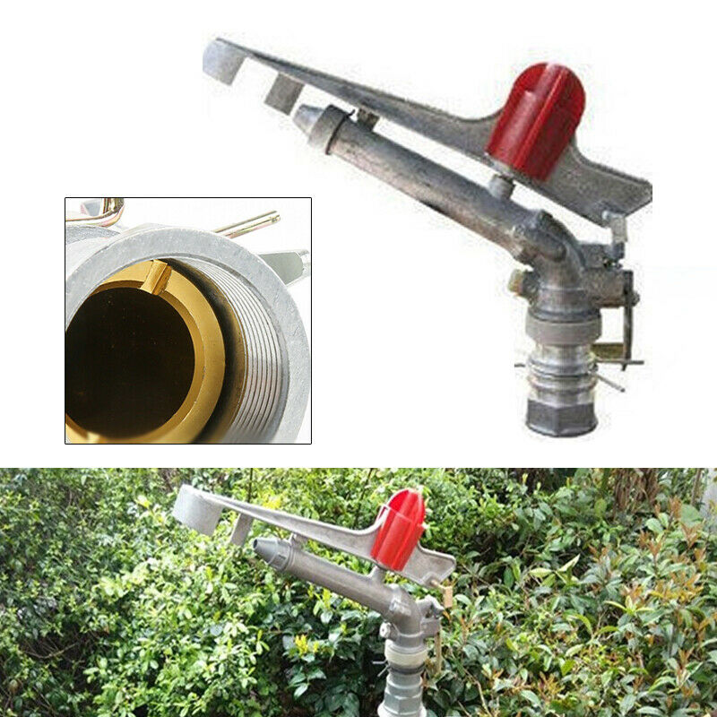 1.5" 360Â° Adjustable Impact Sprinkler Large Area Water Irrigation Spray AU Stock