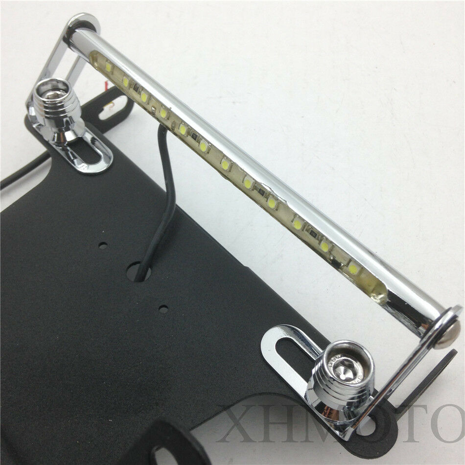 Black Fender Eliminator LED Light For 2004 2005 2006 Kawasaki ZX-10R ZX10R 10R