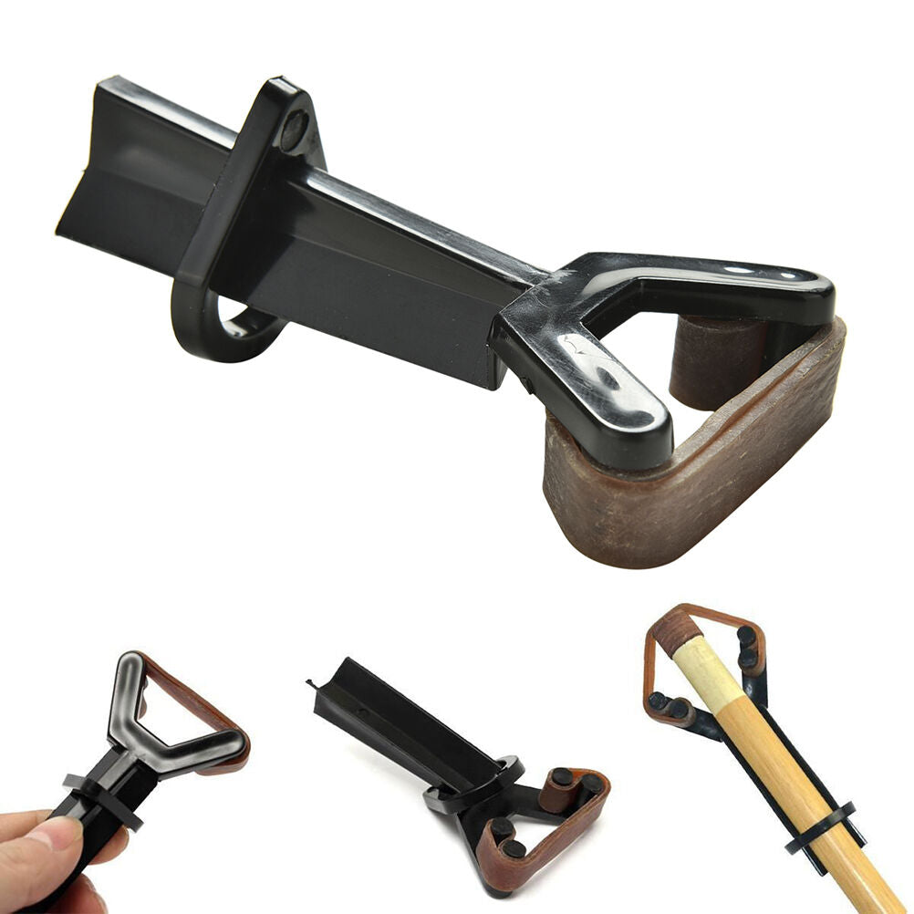 Billiard Snooker Plastic Pool Cue Tip Clamp Glue on Fastener Repair Too.l8