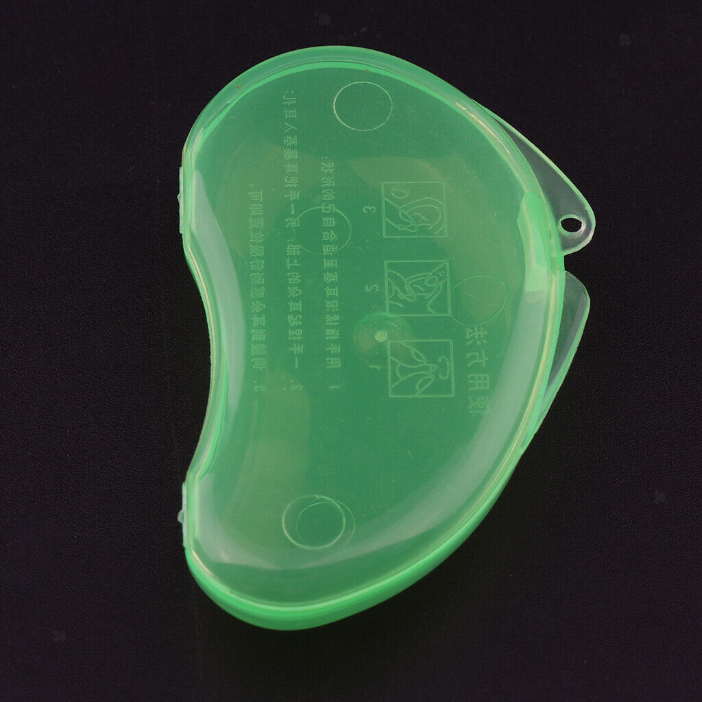 10Pcs Small Plastic Ear Plug Case Container Portable For Pocket Purse Green