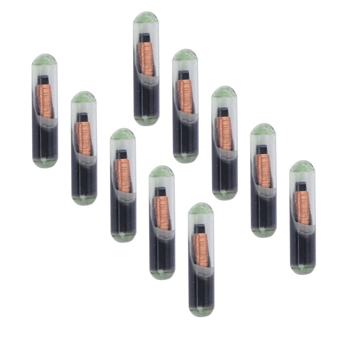 10x Glass Key Transponder ID48 T6 Immobilizer Chip Fit For VW Audi Seat Skoda AT