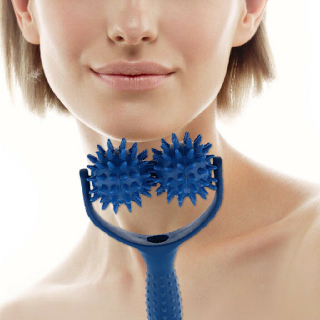 Roller Ball Massager Shoulder Back Neck Foot Spiky Point Self Massage Tools