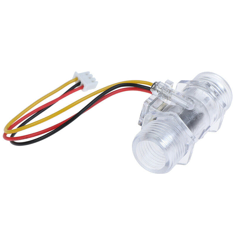 1Pc Water Flow Sensor Switch G1/2" Hall Effect EBter Control DC 5-15V.l8