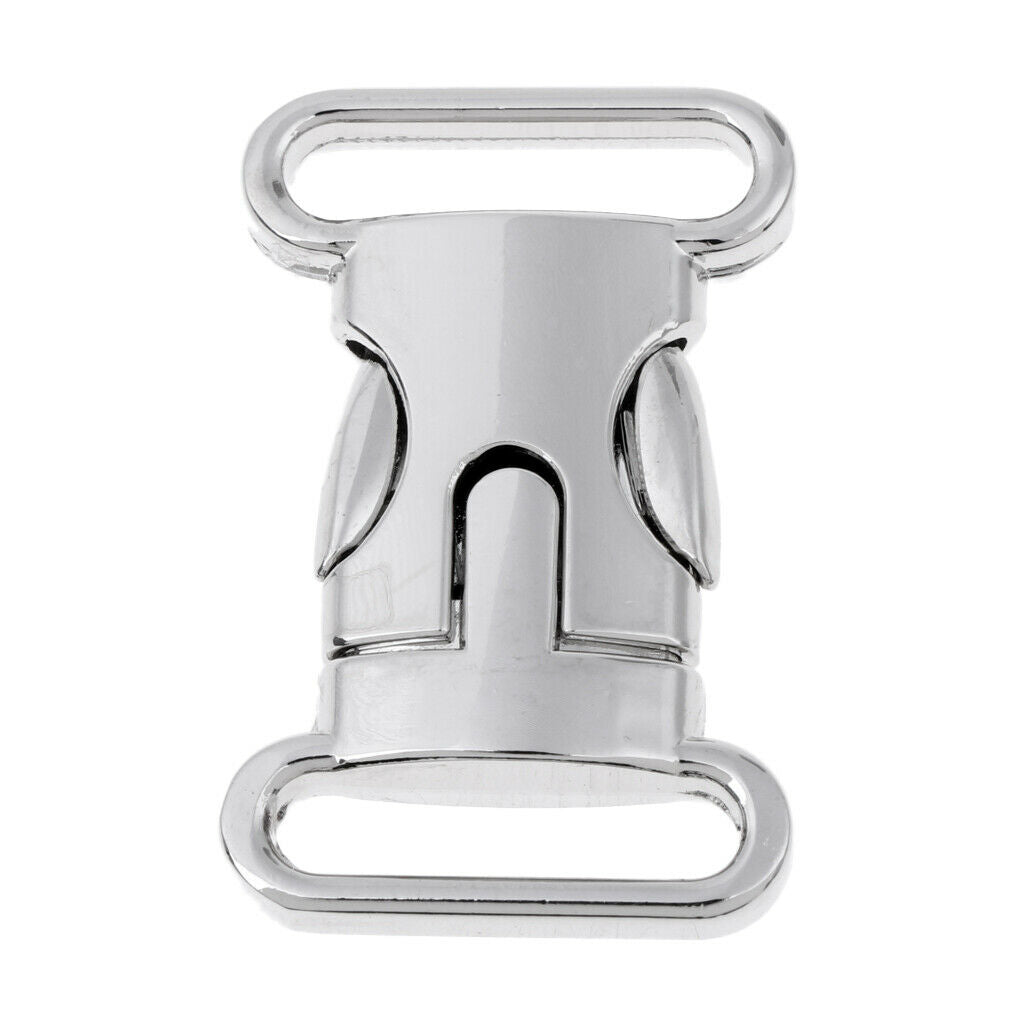 2X Metal Side Release Buckle for 20mm Backpack Webbing Strap Bracelet L