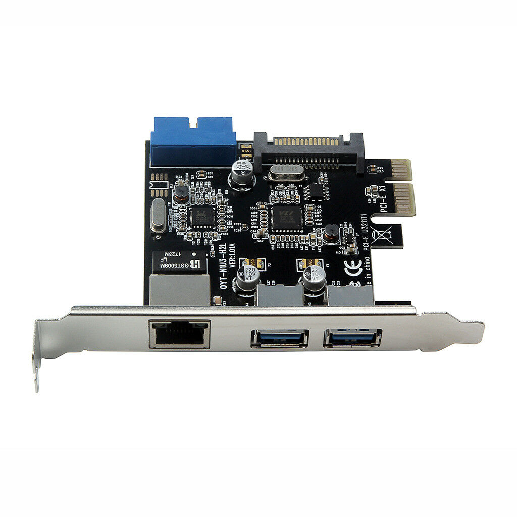 USB3.0 Ethernet Adapter 3 HUB port PCI-E to RJ45 of Gigabit LAN 10/100/1000 Mbps