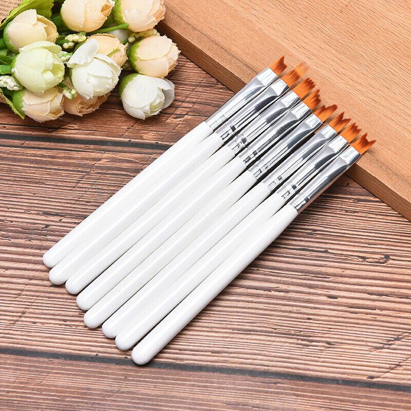 8Pcs Nail Art Brush Set Petal Pen Flower Pen DIY Painting Various Shapes Nail TL