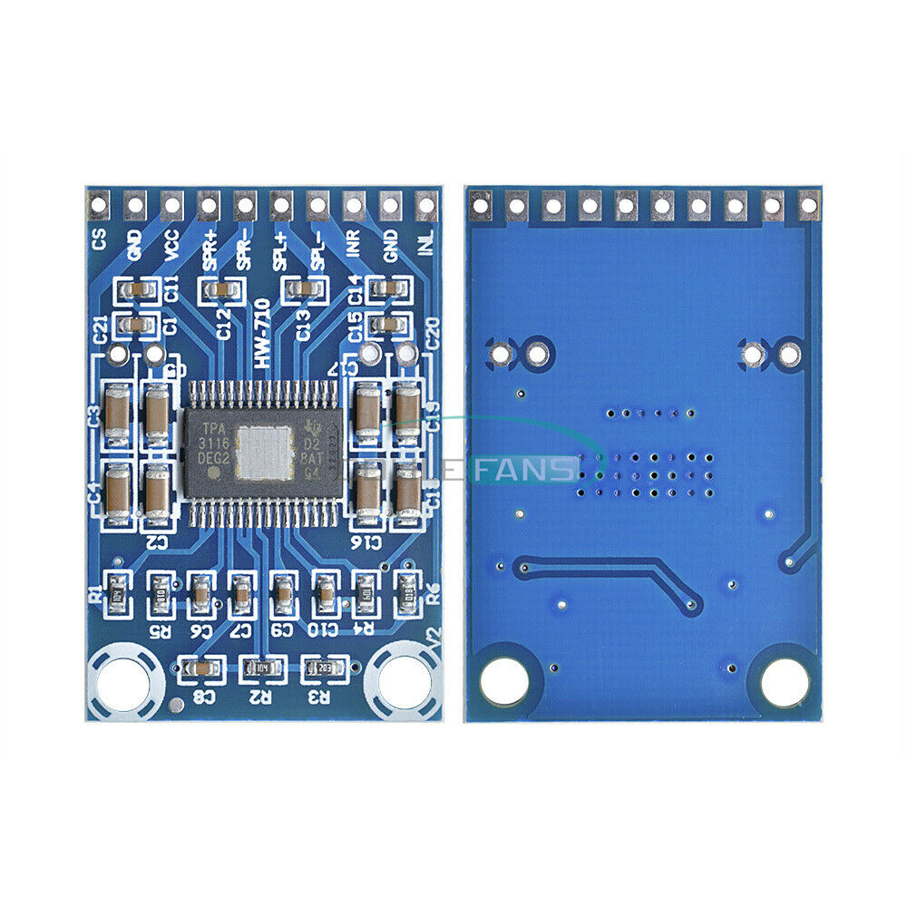 Mini TPA3116D2 2x 50W DC 12V 24V Digital Audio Power Amplifier Board Class D Amp