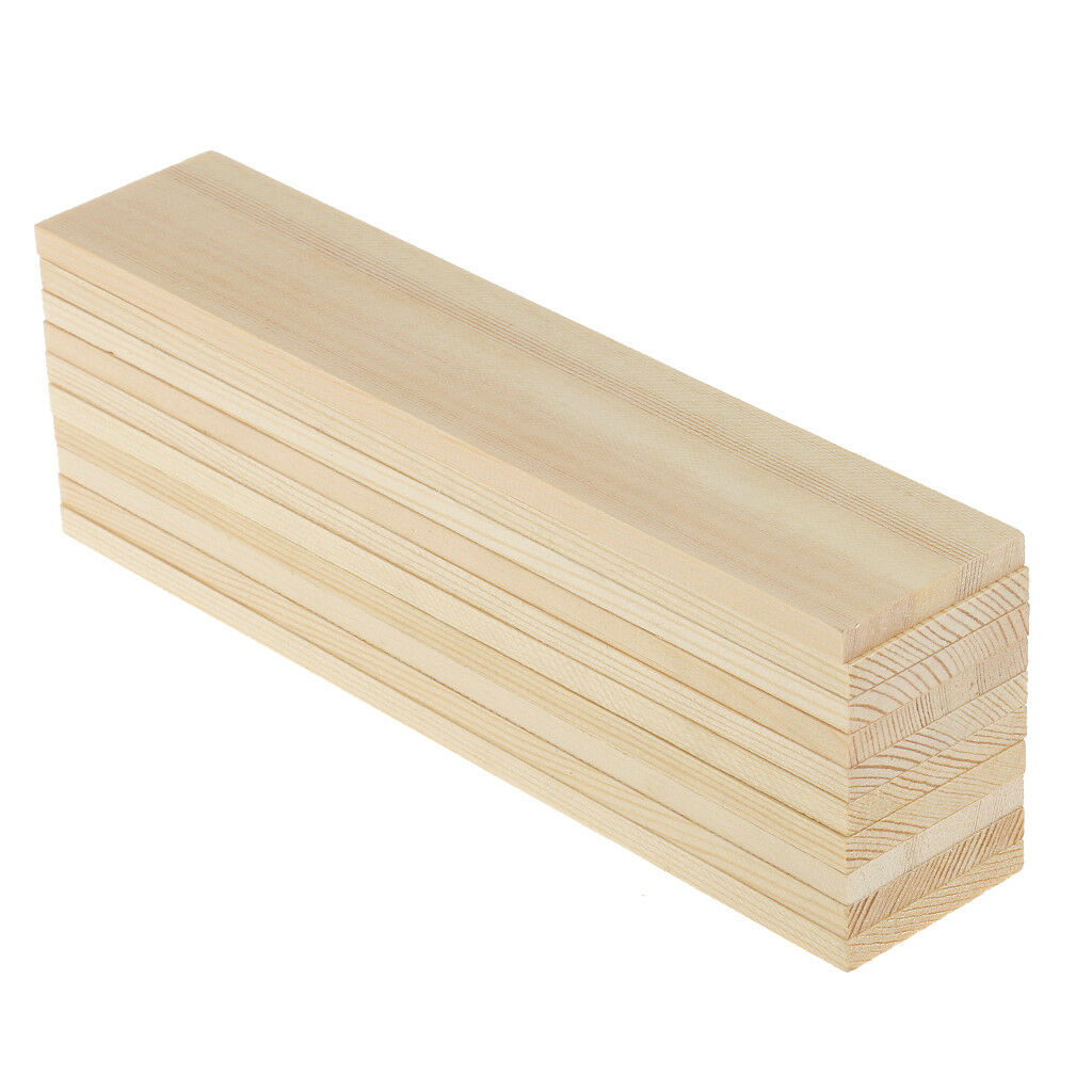 20 Natural Pine Wood Board Panels Craft Wood Plaque Sign DIY Modelling Craft