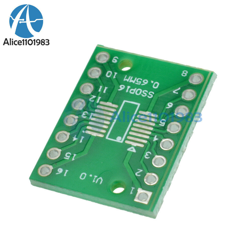 5PCS SOP16 SSOP16 TSSOP16 To DIP16 0.65/1.27mm IC Adapter PCB Board