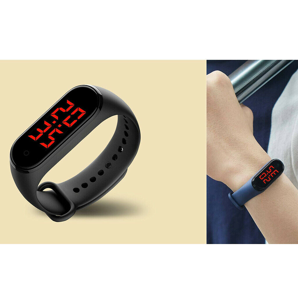 Temperature Measurement Wristband Bracelet Smart Watch LED Screen Outdoors