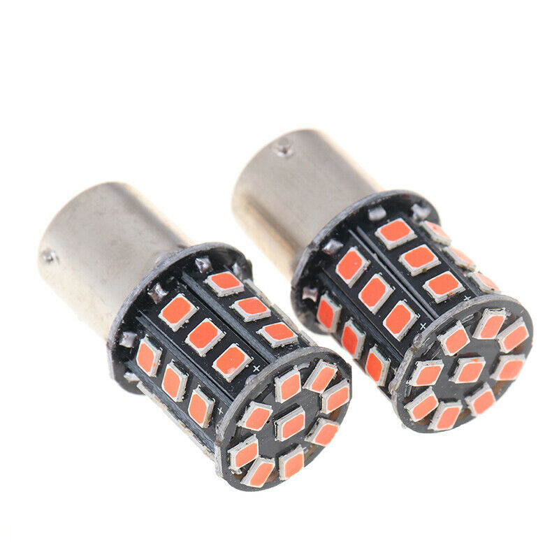 2Pcs 1156 BA15S 2835 33-SMD Red LED Bulbs Car Turn Signal Lamp Brake Ligh.l8