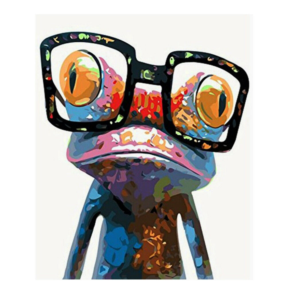 Cool Frog DIY Full Drill 5D Diamond Painting Kit Embroidery Cross Stitch Art
