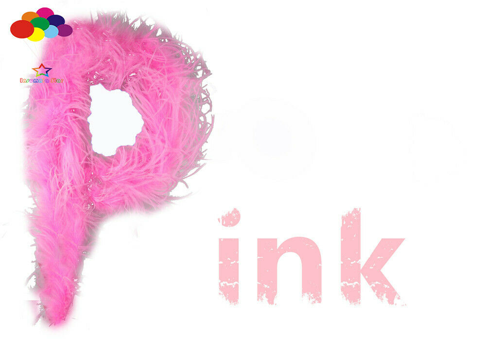 2M pink ostrich feather strip boa Costumes Trim Craft Trim for Party Costume