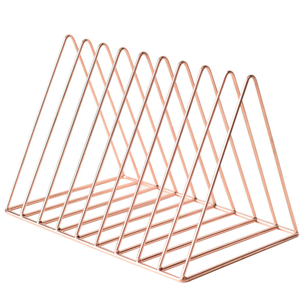 Fashion Metal Bookshelf Book Stand, Magazine Holder for Magazines, Organizer for