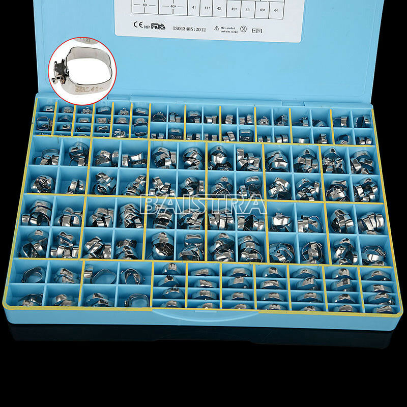 340PCS Dental Orthodontic Buccal Tubes Bands 1st Molar Sgl Roth .022 Welded Conv