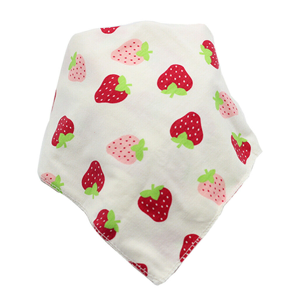 2pcs Breathable Cartoon Triangle Baby Bibs Drool Girls Feeding Accessory