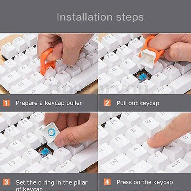 120x Rubber O-Ring Switch Dampeners For MX keyboard Dampers Keycap Replace Part~