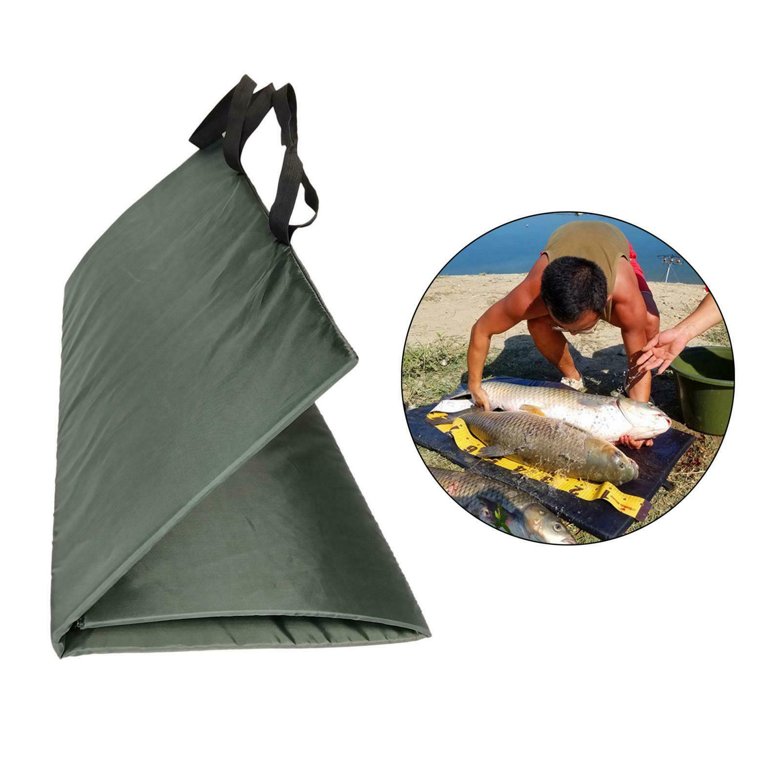Foldable Release Mat Fishing Tackle Landing Pad Mat with Fold Over