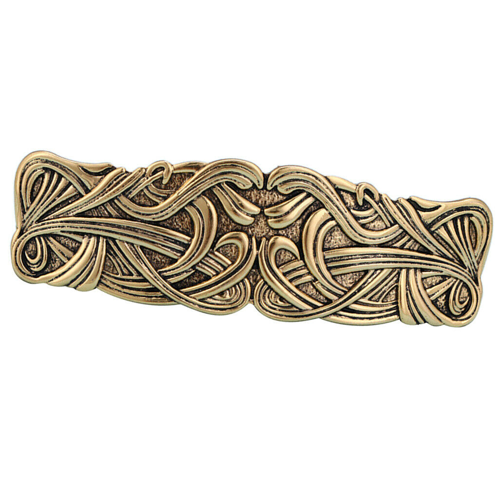 2 Pieces Viking Celtic Hairclip Clasp Handmade Flower French Hair Barrette