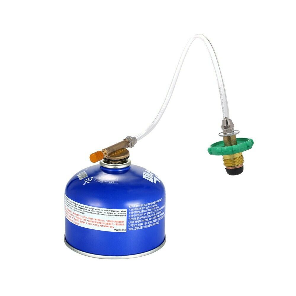 Camping Stove Propane Refill Adapter Flat Cylinder Tank Coupler Bottle