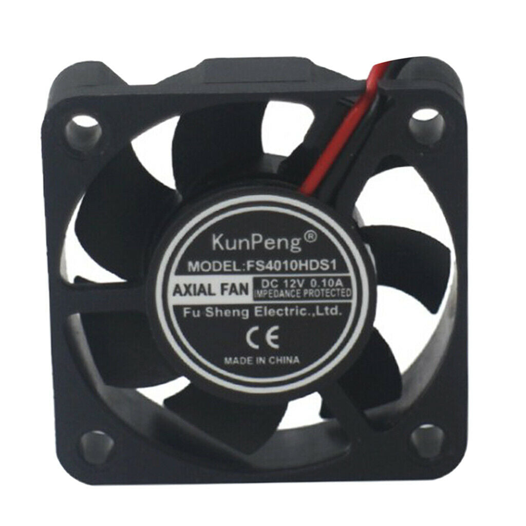 Plastic 4010 12V DC 40x40x10mm Brushless Silent Cooling Fan for LED Light CPU