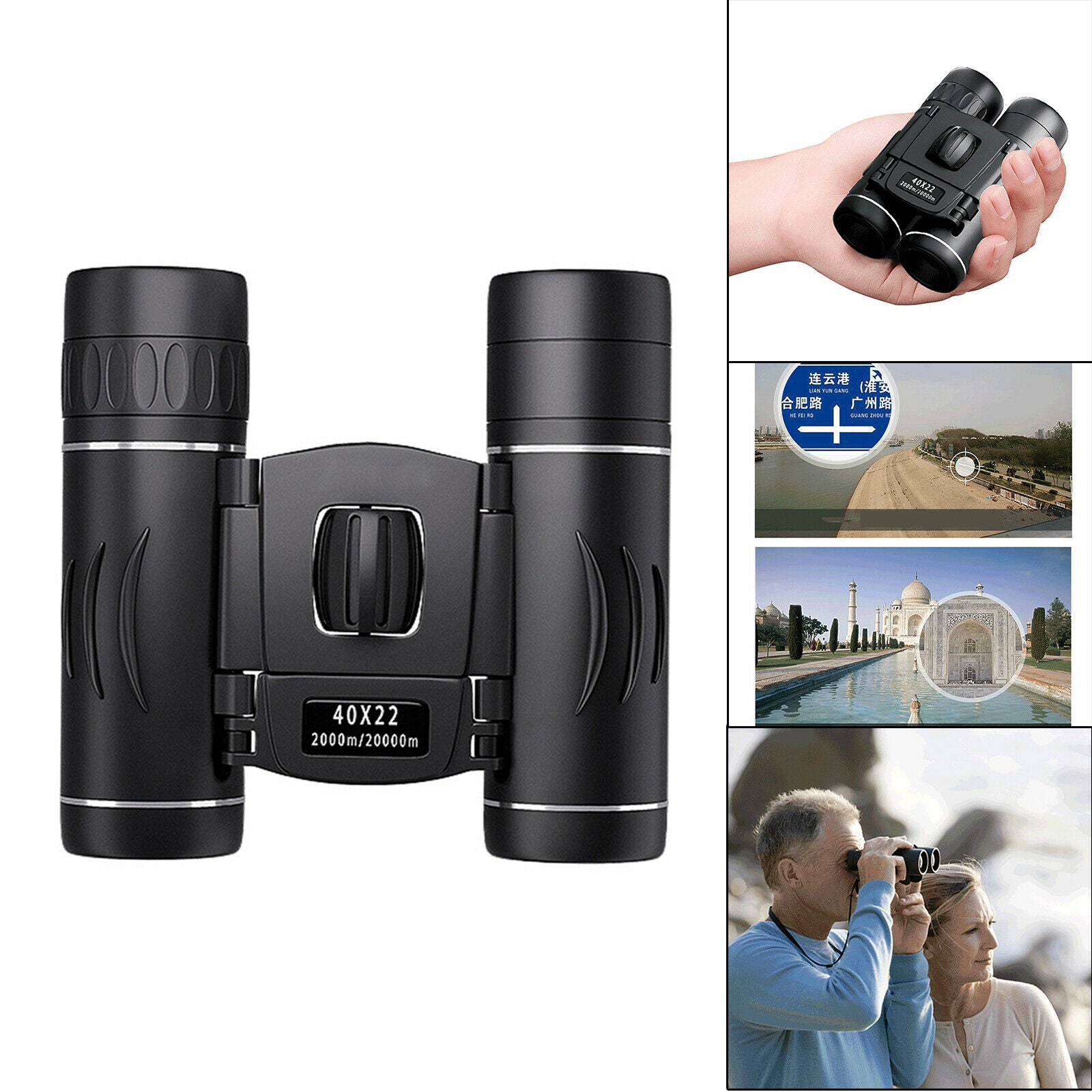 40x22 HD Binoculars Mini Telescope Folding Compact for Birdwatching Boys