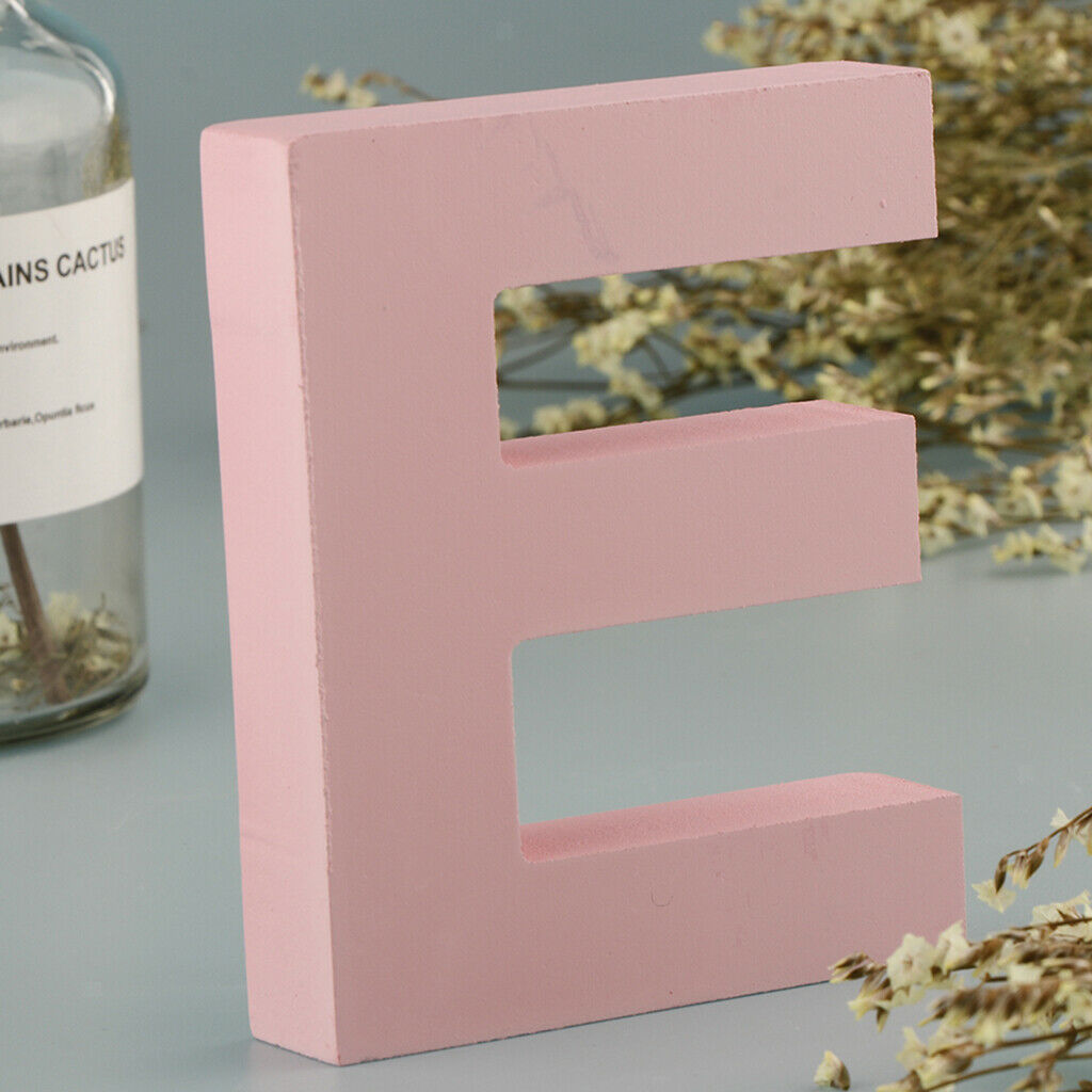 2Pieces Letter L E Wooden Letter Number Name Sign Wedding Birthday Decor