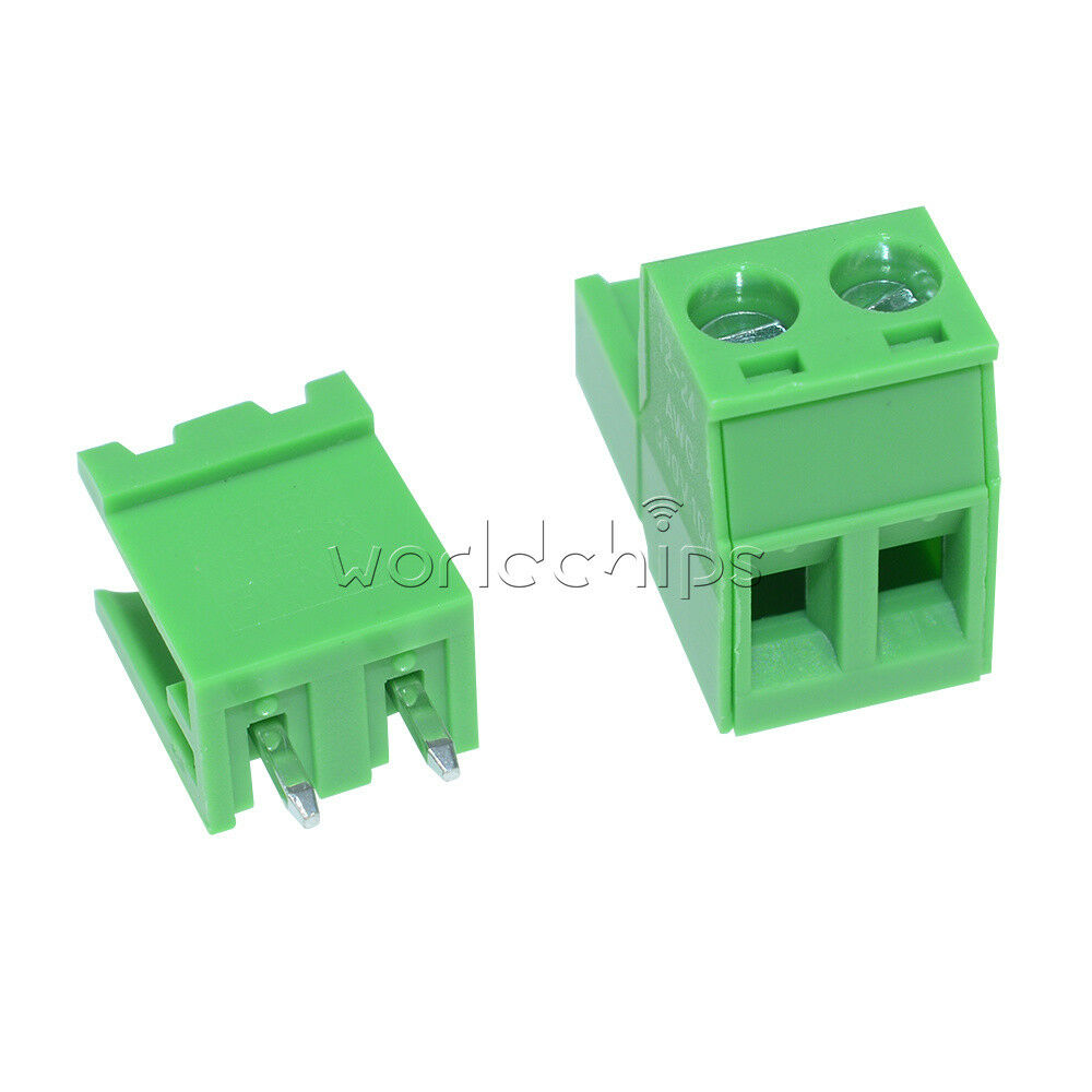 10Pcs KF2EDGK KF-2P 2Pin Right-Angle Plug-in Terminal Connector 5.08mm Pitch