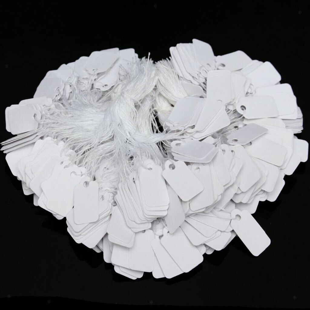 100pcs Labels Price Tags Blank Price Labels Jewelry Display Tags Labeling