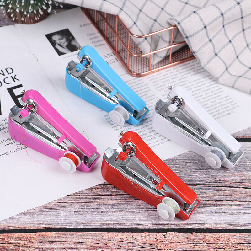 Portable Hand-Held Sewing Machine Mini Clothes Fabric Portable Pock.l8