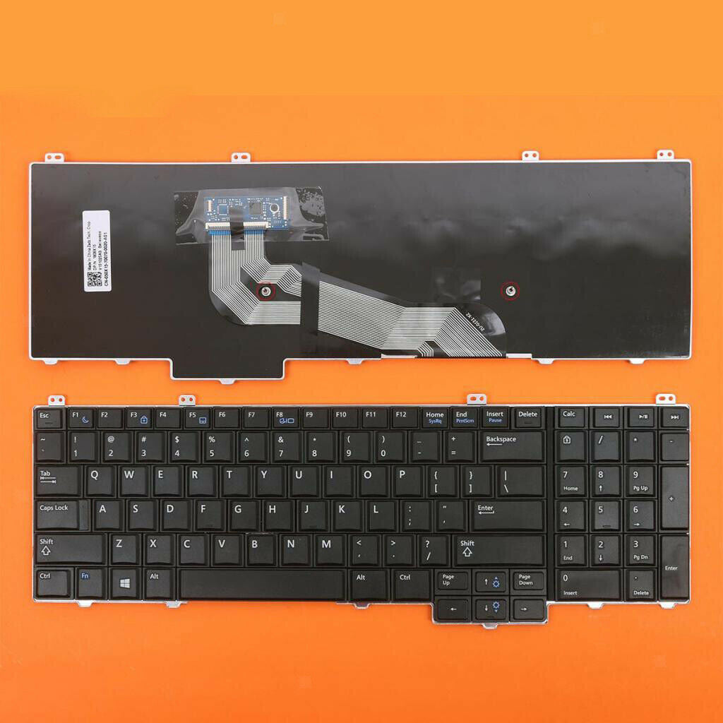 US Layout Keyboard Replacement Repair Parts for Dell Latitude E5540 PC Black